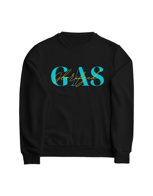 GAS Black Crewneck Sweatshirt