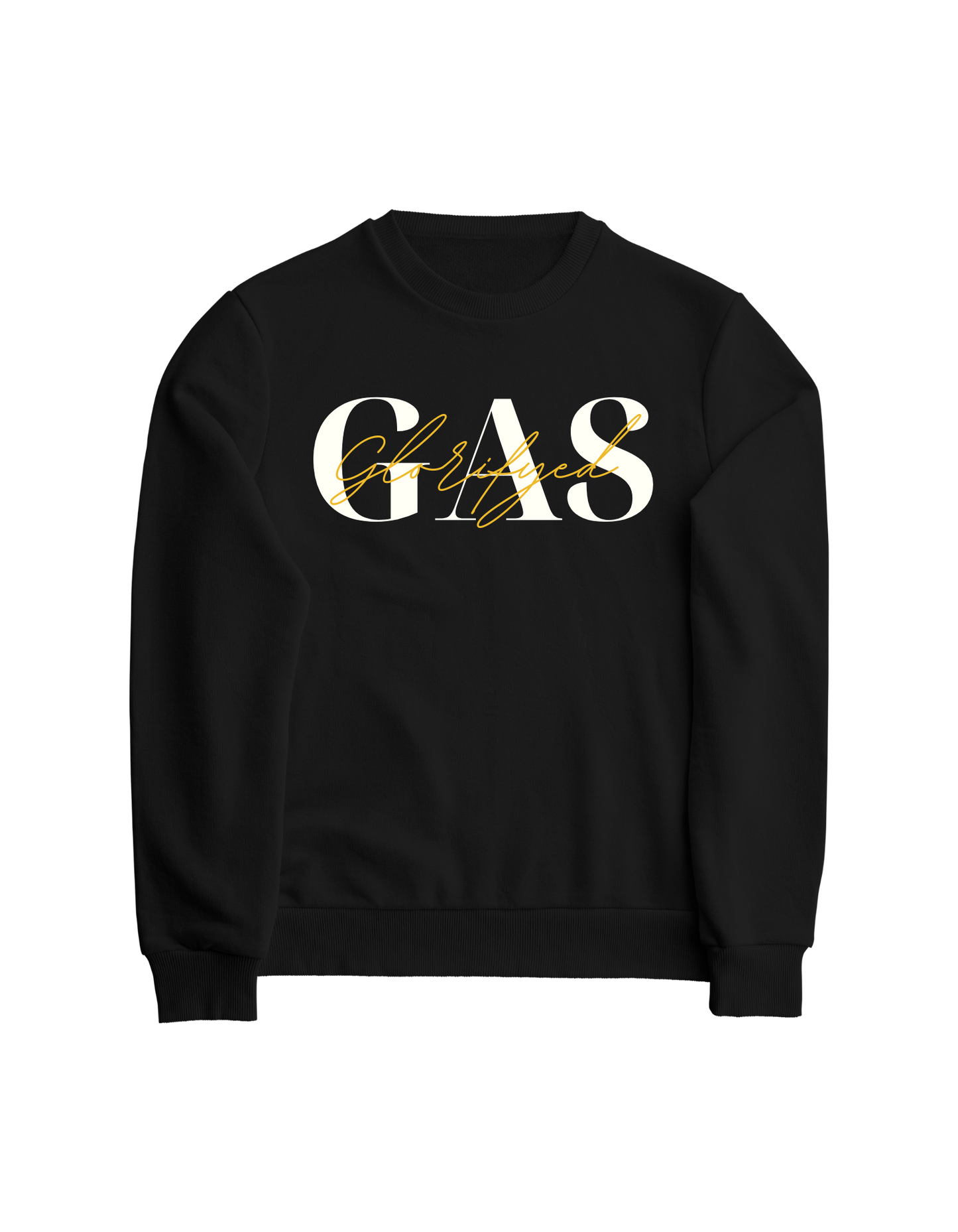 GAS Black Crewneck Sweatshirt