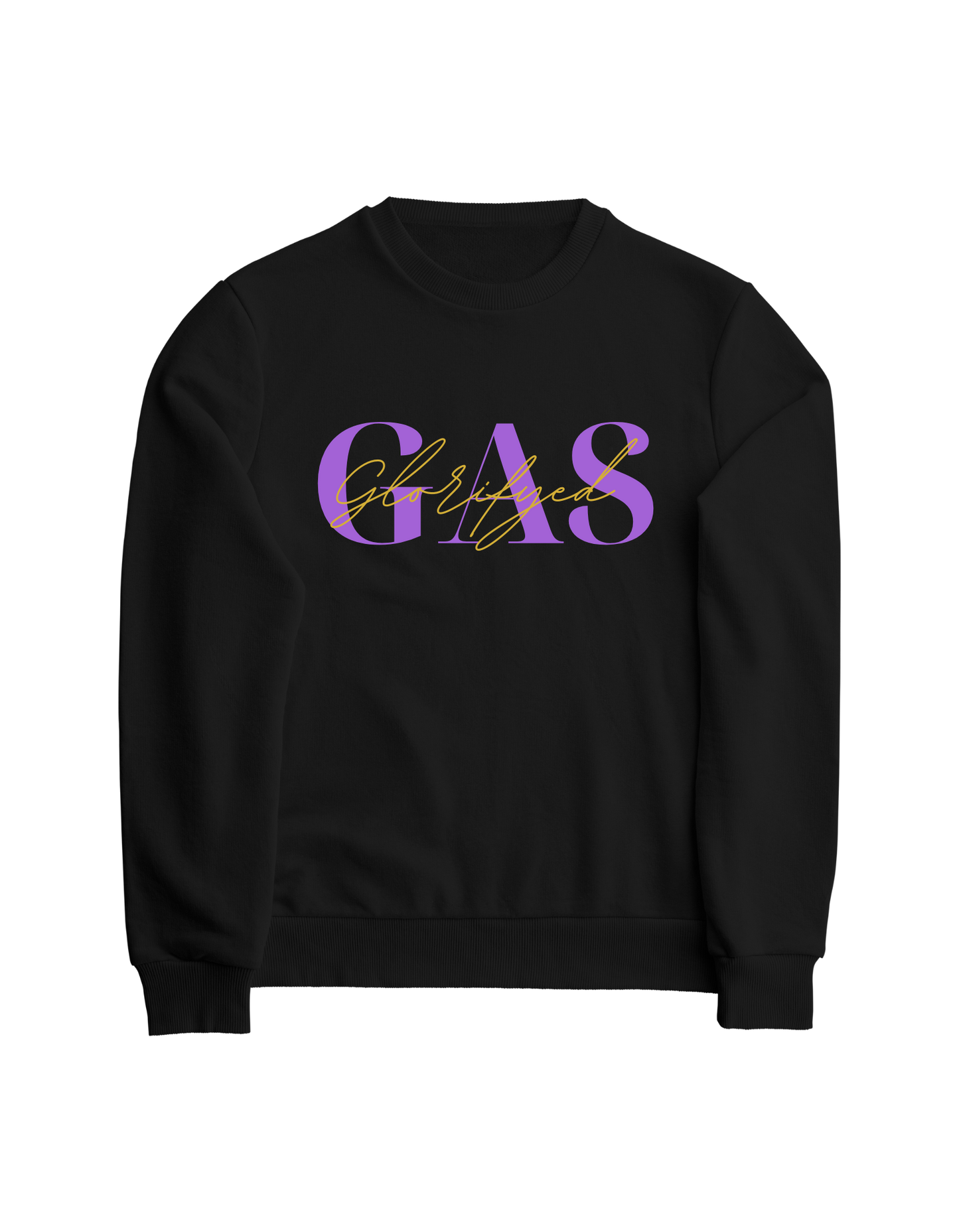 GAS Black Crewneck Sweatshirt