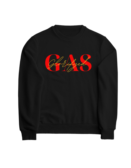 GAS Black Crewneck Sweatshirt